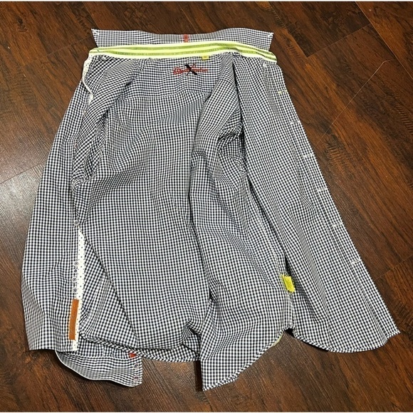 ROBERT GRAHAM LONG SLEEVE BUTTON DOWN SHIRT XL flip cuff detail GUC - Picture 11 of 15